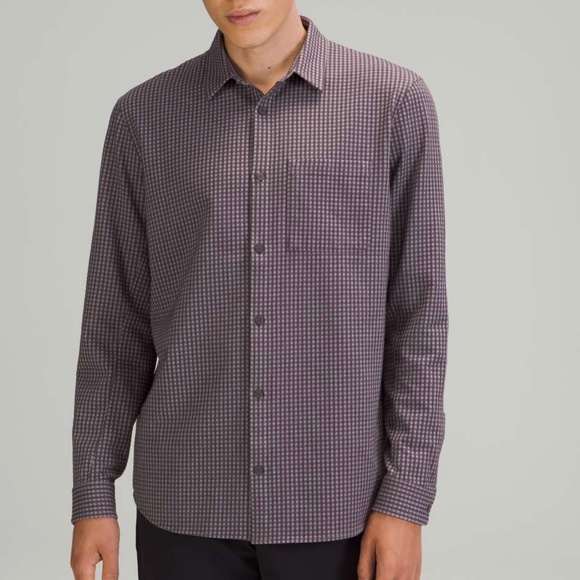 NWT Lululemon Commission Long Sleeve Button Up Mens Shirt L - Picture 1 of 6